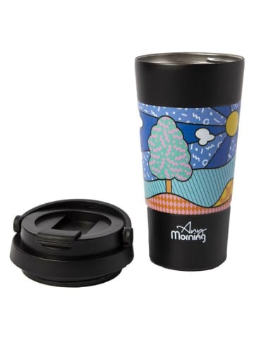 Kubek termiczny "BA21525” w kolorze czarnym ze wzorem - 500 ml