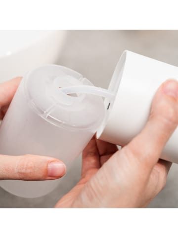 Sensorowy dozownik w kolorze białym do mydła - 350 ml