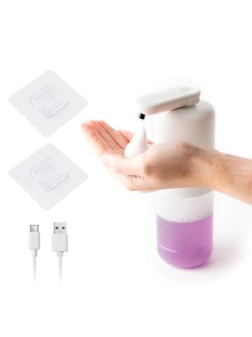 Sensorowy dozownik w kolorze białym do mydła - 350 ml