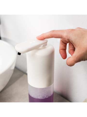 Sensorowy dozownik w kolorze białym do mydła - 350 ml