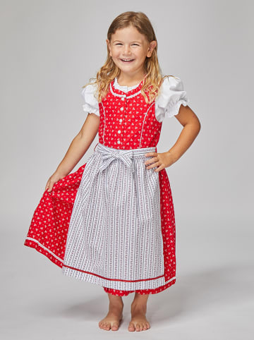Dirndl in Rot/ Weiß