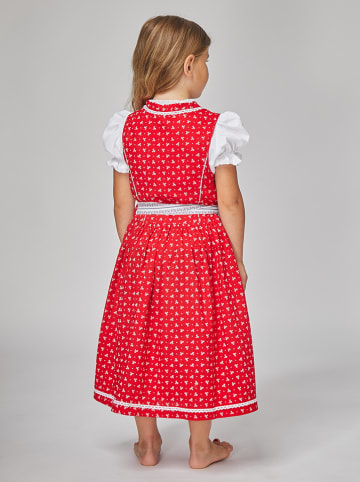 Dirndl in Rot/ Weiß