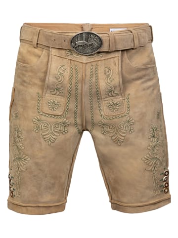 Lederhose "Adam" in Beige