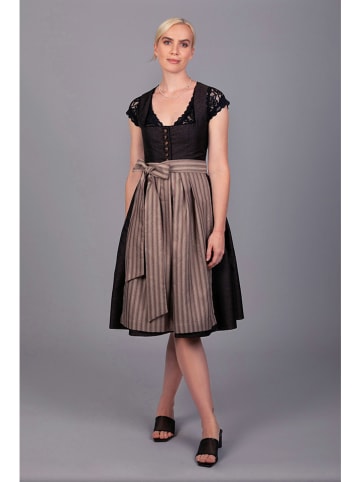 Dirndl "Dorothea" in Schwarz/ Braun
