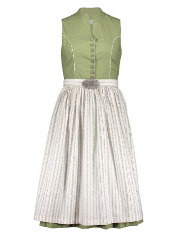Dirndl in Grün/ Weiß