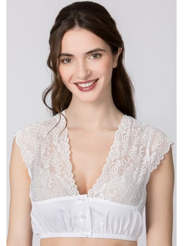 Dirndlbluse "Aveline" in Weiß