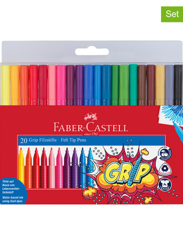 2er-Set: Filzstifte "Grip Colour" - 2x 20 Stück