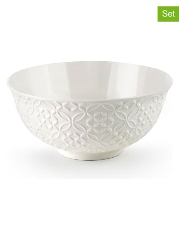 2er-Set: Schalen "Jardin" in Weiß - 700 ml