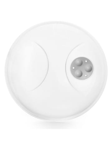 2er-Set: Mikrowellendeckel in Weiß - Ø 25 cm