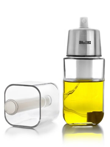 Butelka z rozpylaczem w kolorze srebrnym do oleju - 180 ml