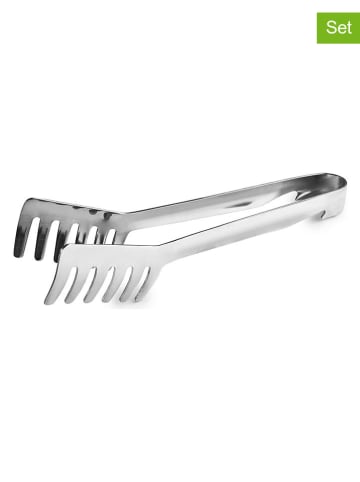 2er-Set: Edelstahl-Pastazangen - (L)20 cm