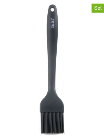 2er-Set: Backpinsel "Blueberry" in Schwarz - (H)12 cm