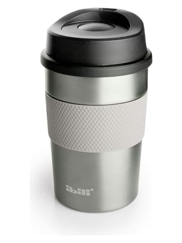 Kubek termiczny "Luxe" w kolorze srebrnym - 360 ml