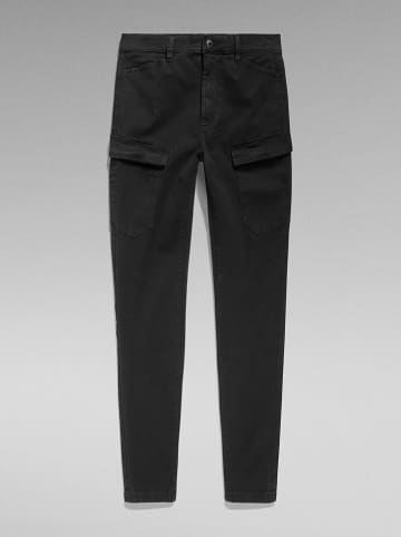 Bojówki - Skinny fit - w kolorze czarnym