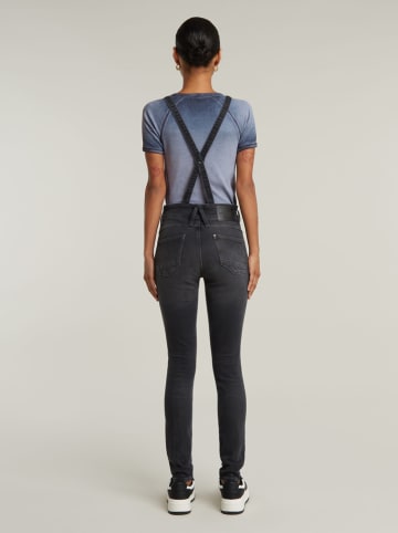 Jeans-Latzhose in Anthrazit