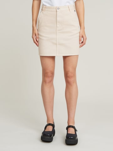 Jeansrock in Creme