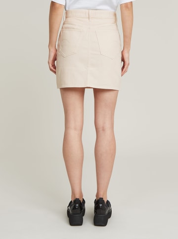 Jeansrock in Creme
