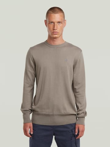 Sweter w kolorze szarobrązowym