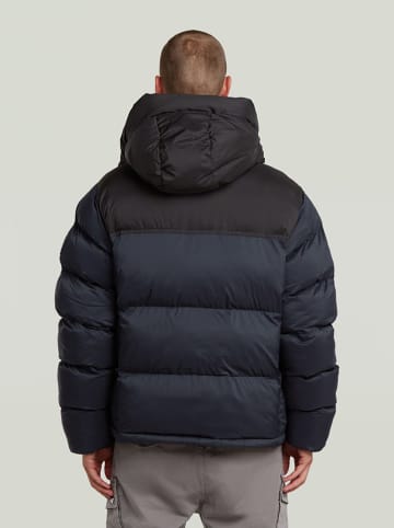 Winterjas zwart/donkerblauw