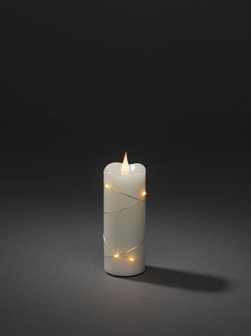 Świeca LED w kolorze kremowym - wys. 12,7 x Ø 5 cm