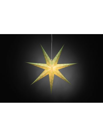 Lampa dekoracyjna w kolorze zielonym - wys. 78 cm