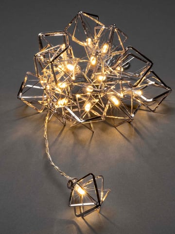 LED-Dekolichterkette in Silber/ Warmweiß