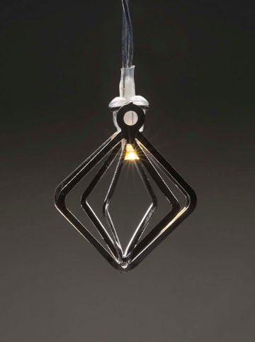 LED-Dekolichterkette in Silber/ Warmweiß