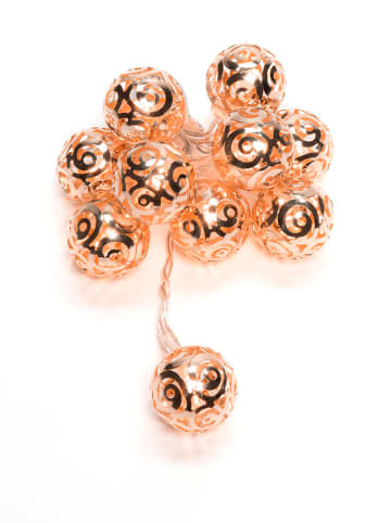LED-Girlande ''Beads'' in Kupfer - (L)90 cm