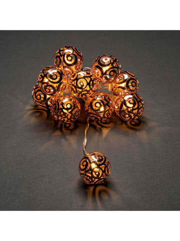 Girlanda LED "Beads" w kolorze miedzianym - dł. 90 cm