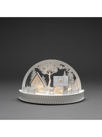 LED-Dekoleuchte "Houses" in Weiß - (B)30 x (H)18 x (T)15 cm
