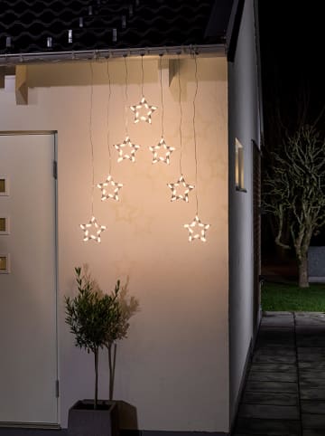 Zasłona świetlna LED w kolorze ciepłej bieli - 72 x 118 cm