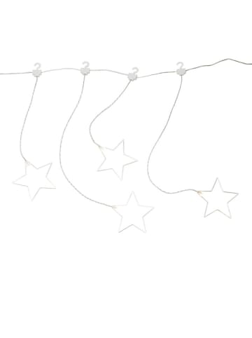 Zasłona świetlna LED "Stars" w kolorze ciepłej bieli - 59 x 105 cm