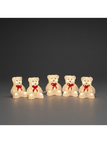 LED-Dekoleuchte "Bären" in Warmweiß - (B)10 x (H)12 x (T)8 cm