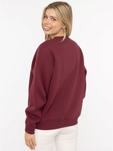 Sweatshirt "Wild Side" in Bordeaux