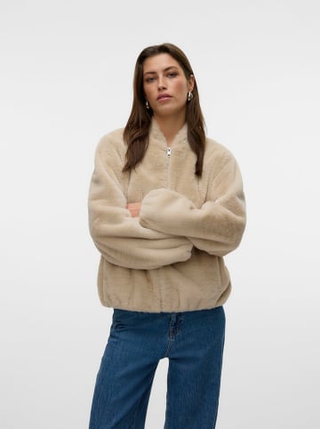Kunstpelzjacke "VMSONJALIGA" in Beige