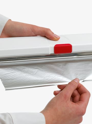 Emsa Foliesnijder "Click & Cut" wit/rood - (L)33 cm