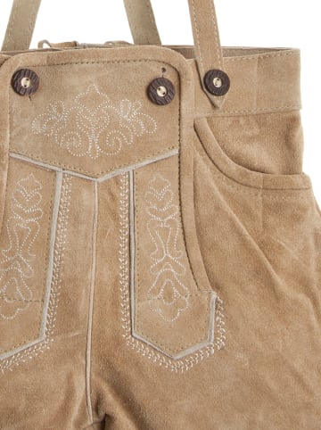 Isartrachten Kurze Lederhose in hellbraun