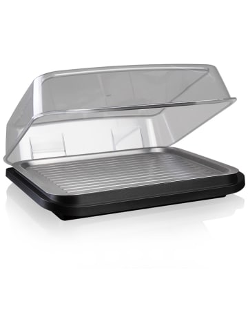 Vacu Vin Kühlplatte in Schwarz - (B)38 x (H)10,5 x (T)30 cm