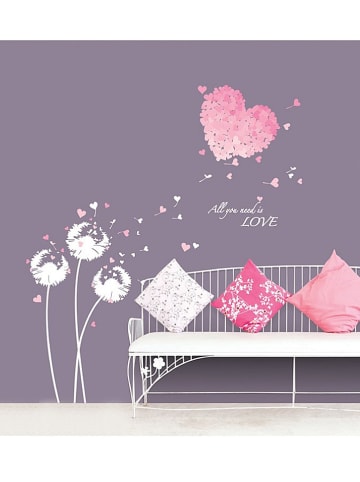 Ambiance Wandtattoo "Pinke Herzen"