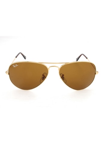 Ray Ban Herenzonnebril "Aviator" goudkleurig-bruin/bruin