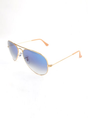 Ray Ban Męskie okulary przeciwsłoneczne "Aviator" w kolorze złoto-niebieskim