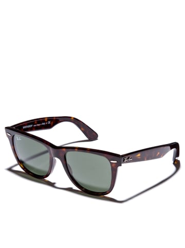 Ray Ban Damskie okulary przeciwsłoneczne "Wayfarer" w kolorze brązowo-ciemnozielonym
