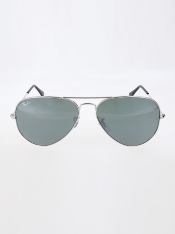 Ray Ban Herren-Sonnenbrille "Aviator" in Silber-Schwarz/ Grau