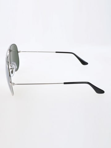 Ray Ban Herren-Sonnenbrille "Aviator" in Silber-Schwarz/ Grau
