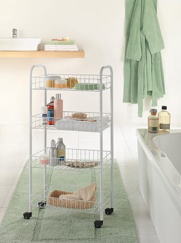 metaltex Allzweckwagen "Pisa" in Weiß - (B)41 x (H)84 x (T)23 cm