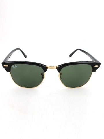 Ray Ban Męskie okulary przeciwsłoneczne w kolorze czarno-złoto-szaro-zielonym