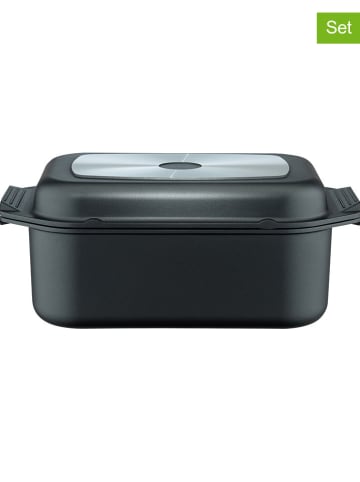 Elo Braadpan met deksel antraciet