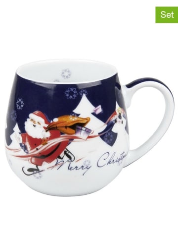 Könitz Kubki (2 szt.) w kolorze niebiesko-czerwonym - 420 ml