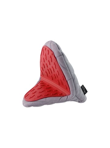 Vialli Design Ofenhandschuh in Grau/ Rot