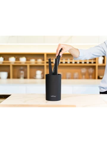 Vialli Design Messenblok zwart - (H)18 x Ø 11 cm